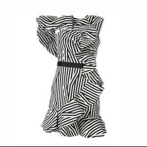 self portrait striped sequin dress Self Portrait Sequin Embroidered Midi Dress - Multicolor